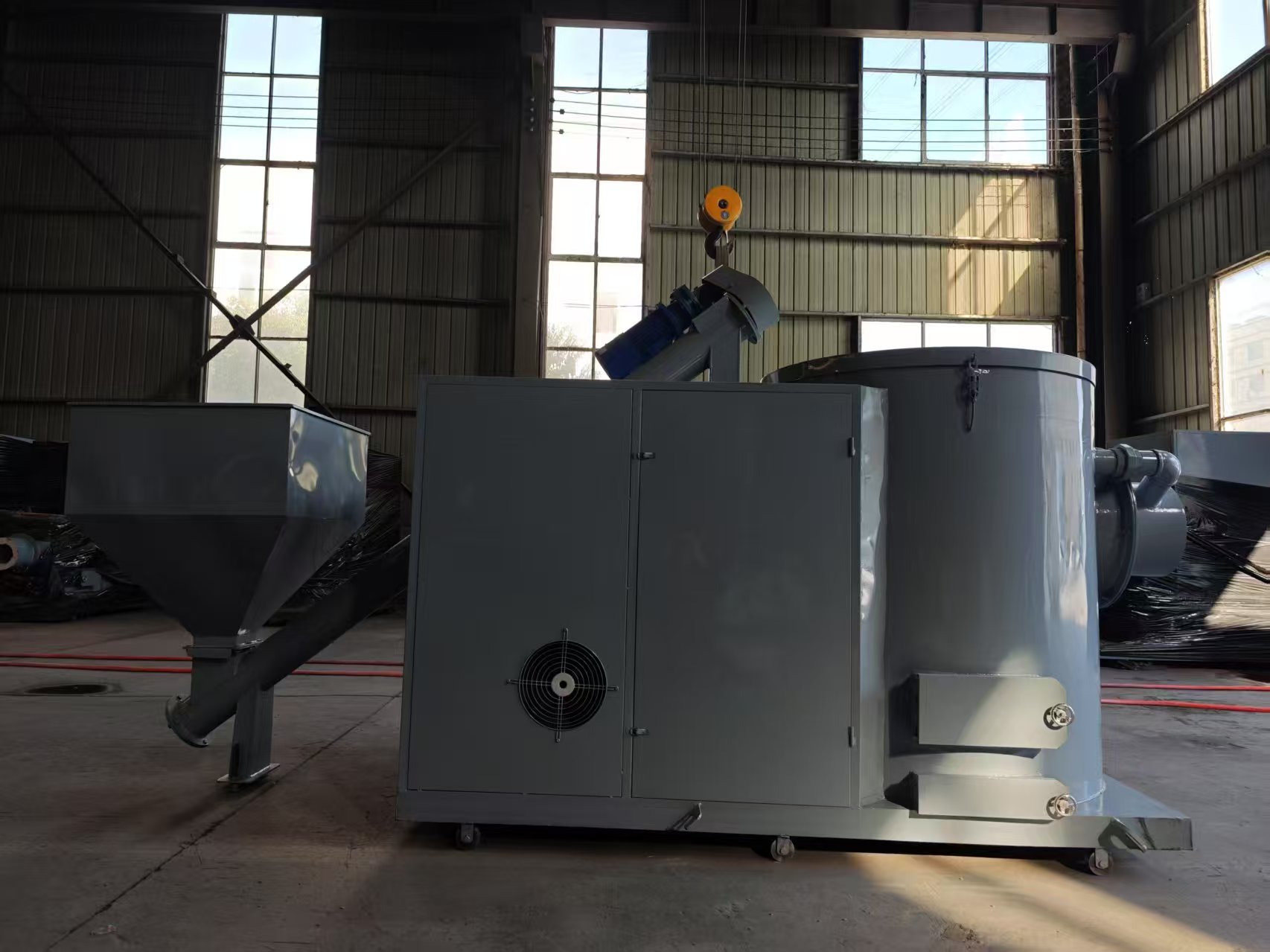 Natural gas burner/hot air furnace