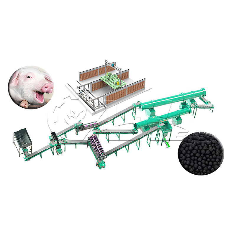 Pig manure organic fertilizer production line
