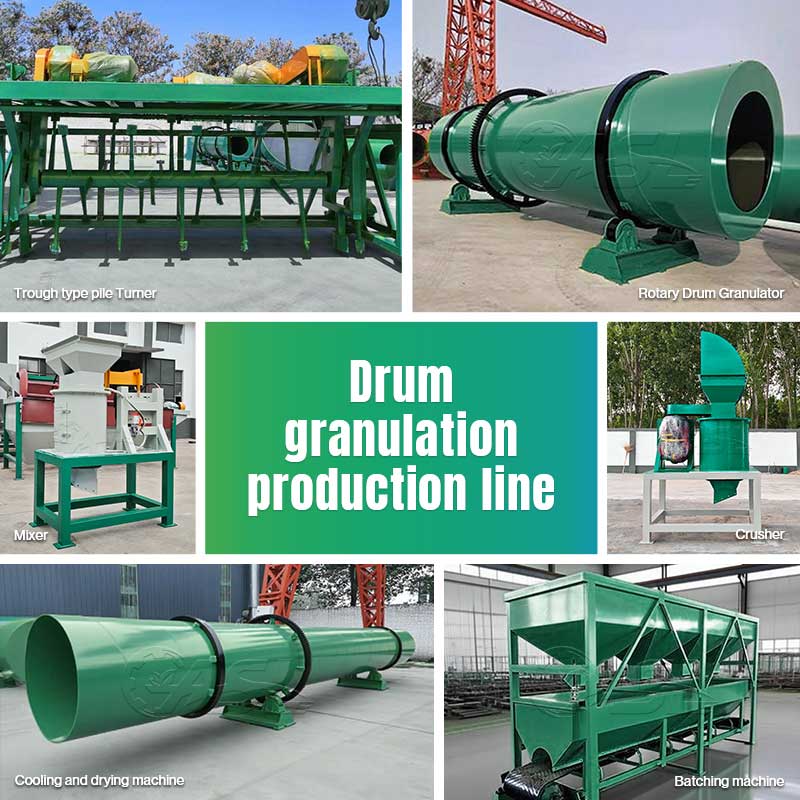 Drum granulation line