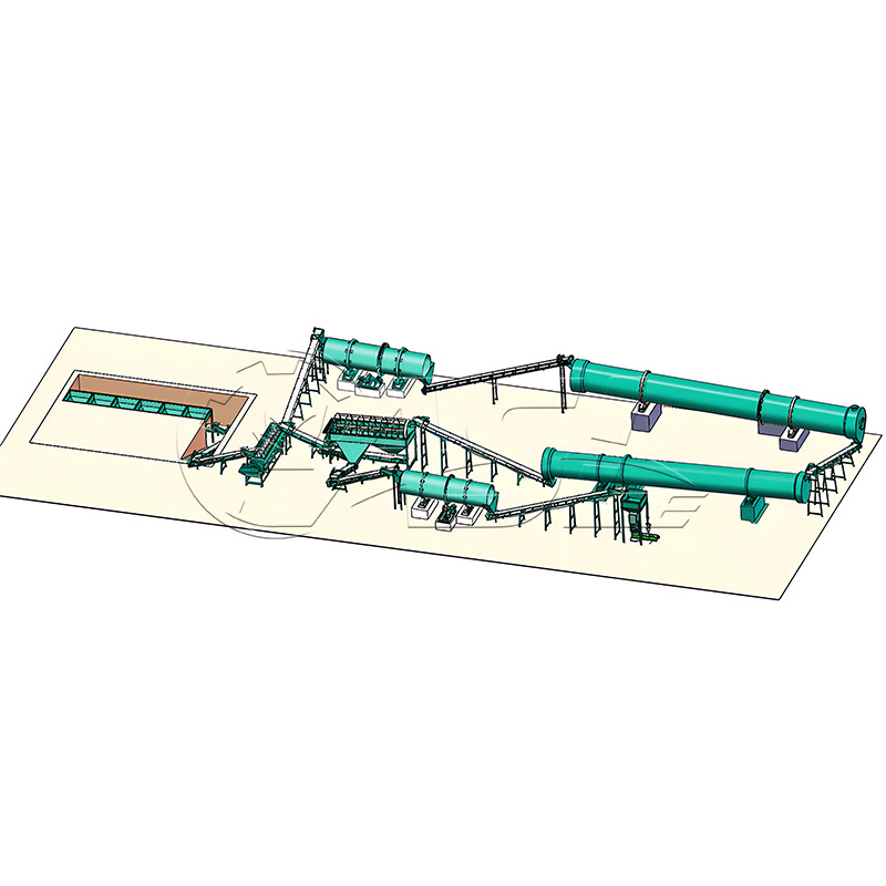 Drum granulation line