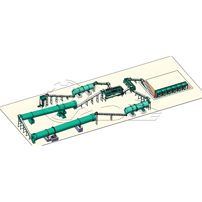 Drum granulation line