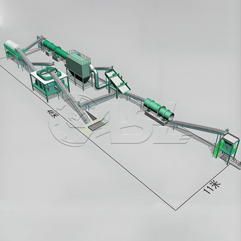 Double roller extrusion granulation line