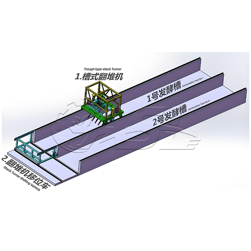 Powdered organic fertilizer production line